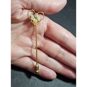 *Final Sale* 10K and 12K GP Black Hills gold stick pin